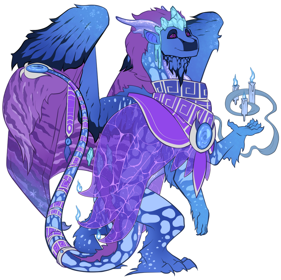 Borage Borage, a tundra dragon from Flightrising